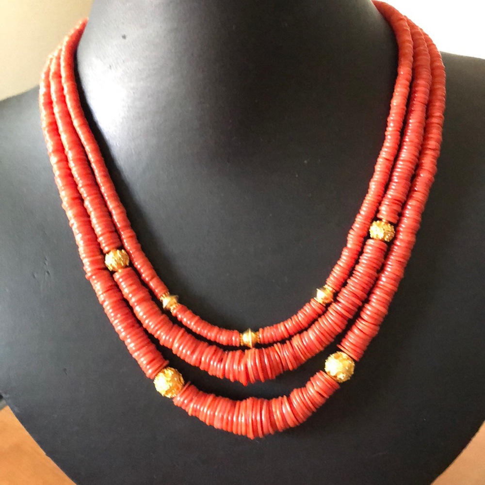 Mediterranean Coral Necklace